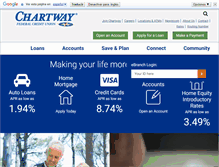 Tablet Screenshot of chartway.com